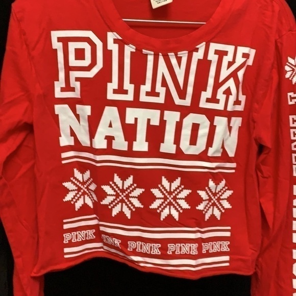 VICTORIA’S Secret PINK- Long Sleeve Crop Top - Picture 3 of 6